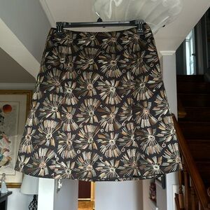 🎤🎉 Talbots Vintage Mettallic Embroidered A-Line Skirt Sz 12